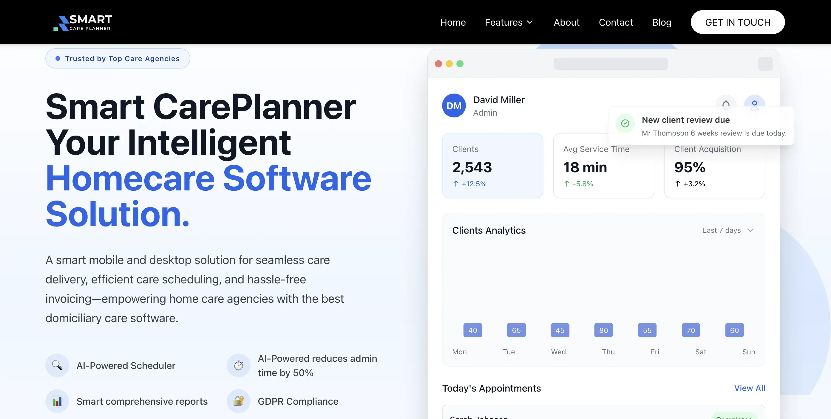 SmartCarePlanner – Care Services SaaS